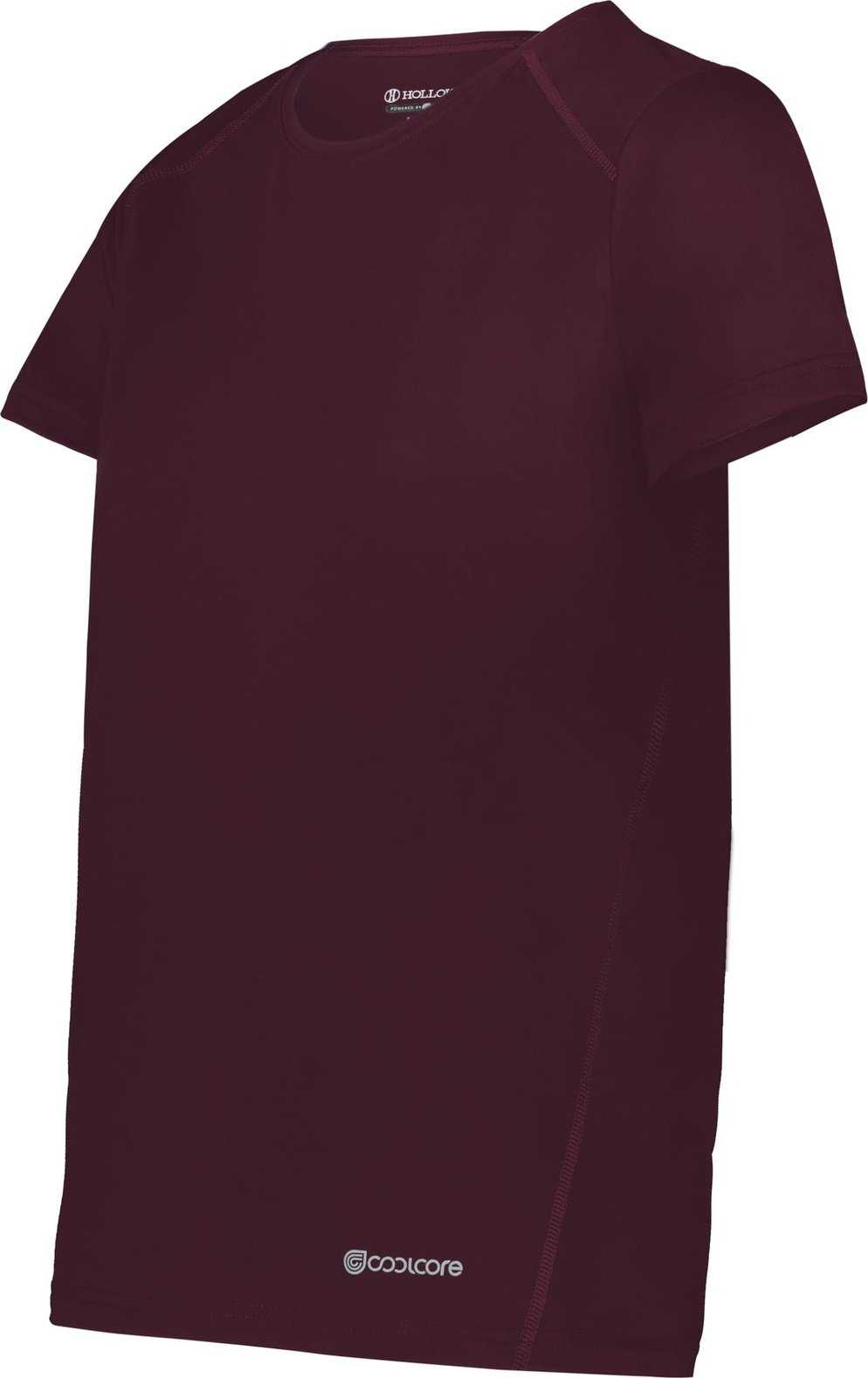 Holloway 222336 Ladies Coolcore Essential Tee - Maroon - HIT a Double