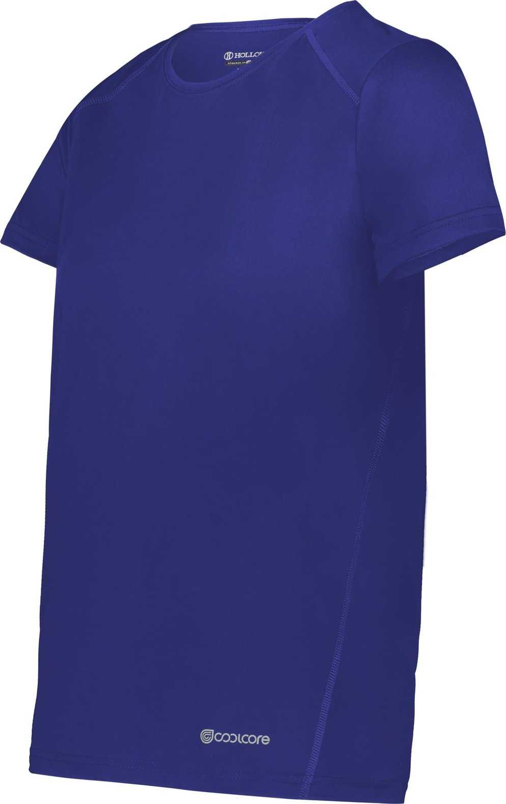 Holloway 222336 Ladies Coolcore Essential Tee - Purple - HIT a Double