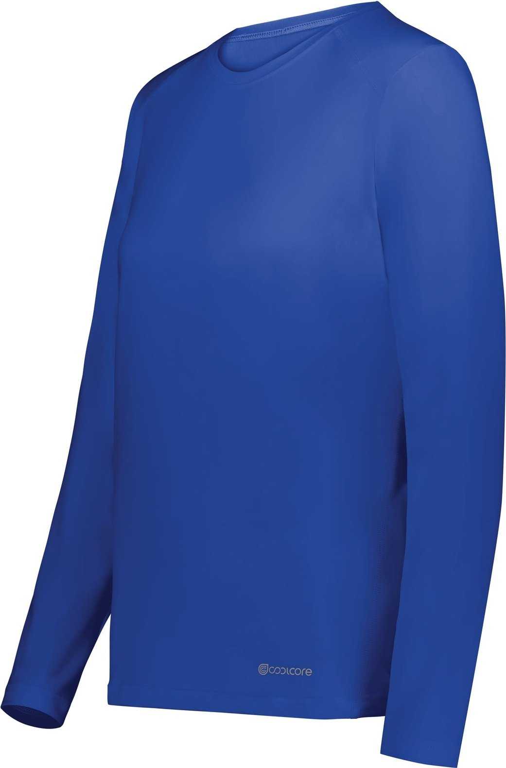 Holloway 222338 Ladies Coolcore Essential Long Sleeve Tee - Royal - HIT a Double