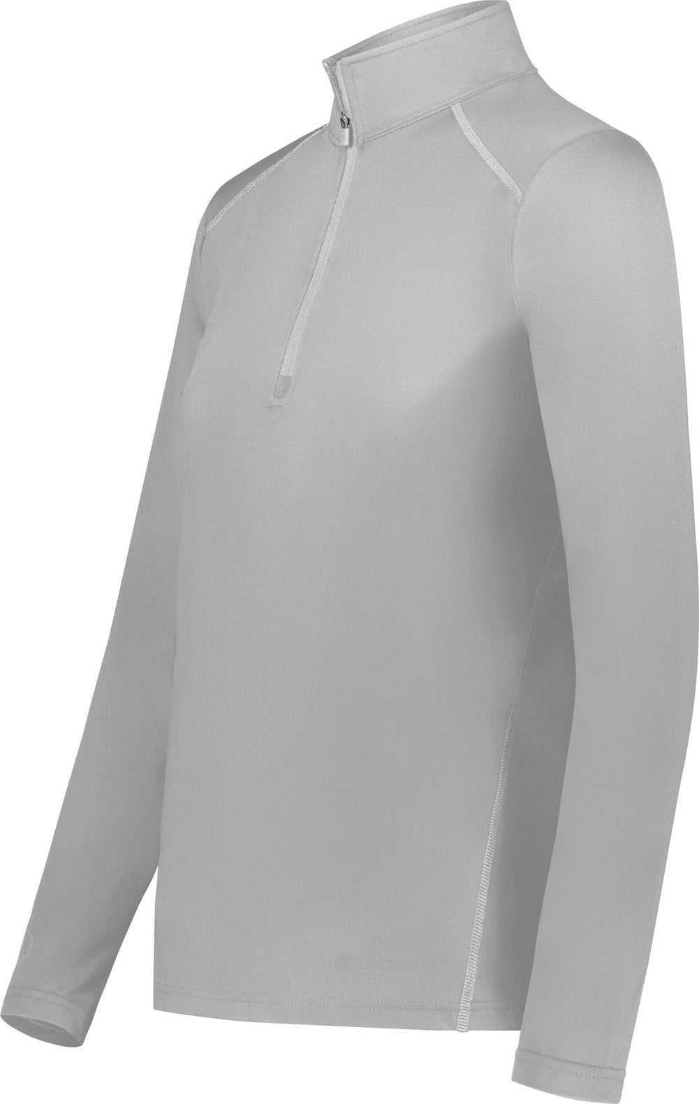 Holloway 222340 Ladies Coolcore 1/4 Zip Pullover - Athletic Grey - HIT a Double