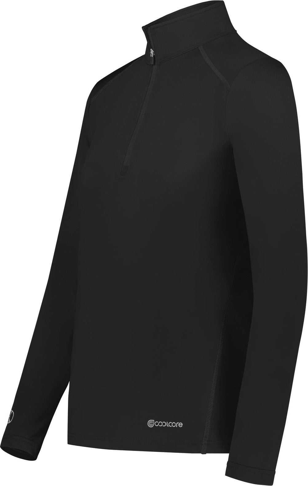 Holloway 222340 Ladies Coolcore 1/4 Zip Pullover - Black - HIT a Double