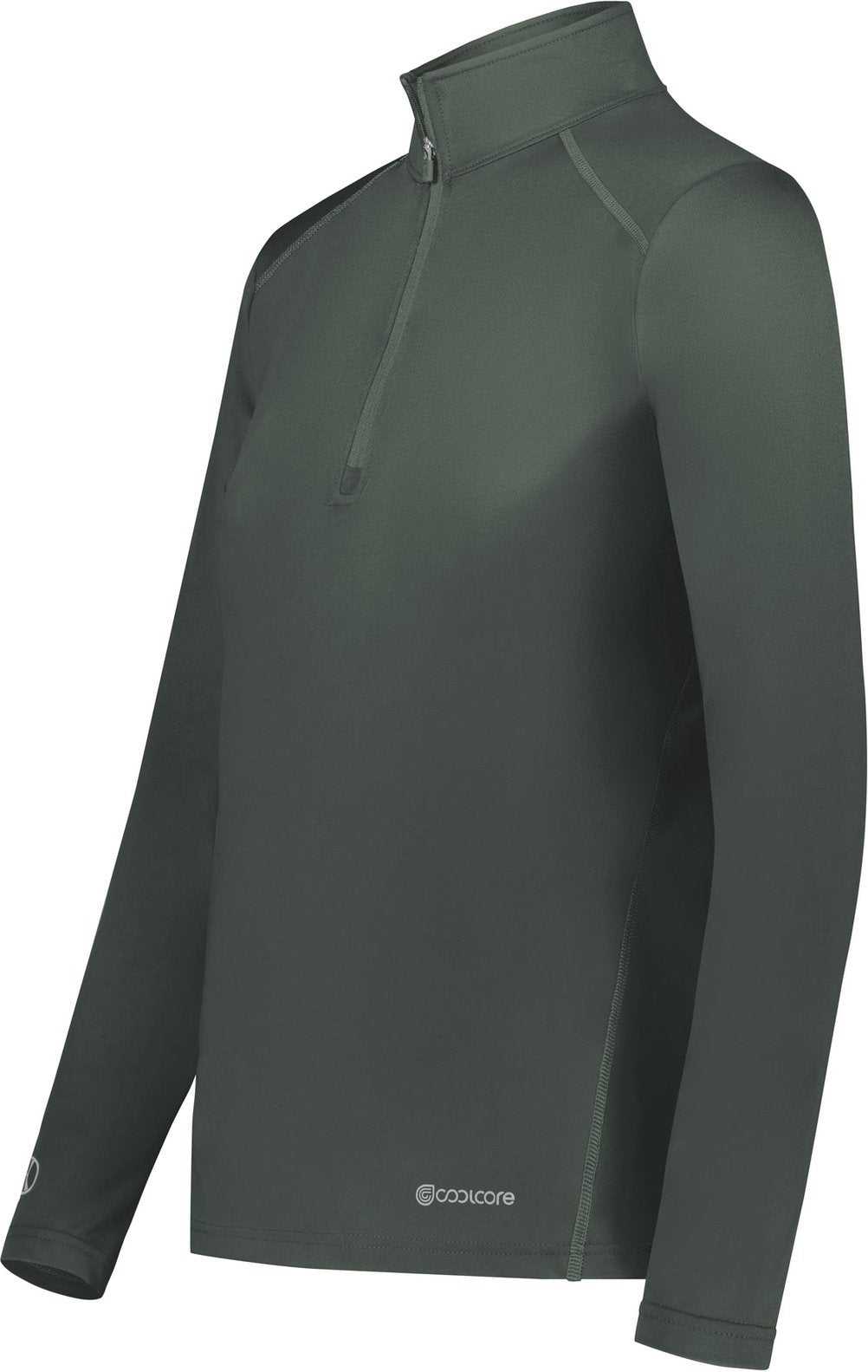 Holloway 222340 Ladies Coolcore 1/4 Zip Pullover - Iron - HIT a Double