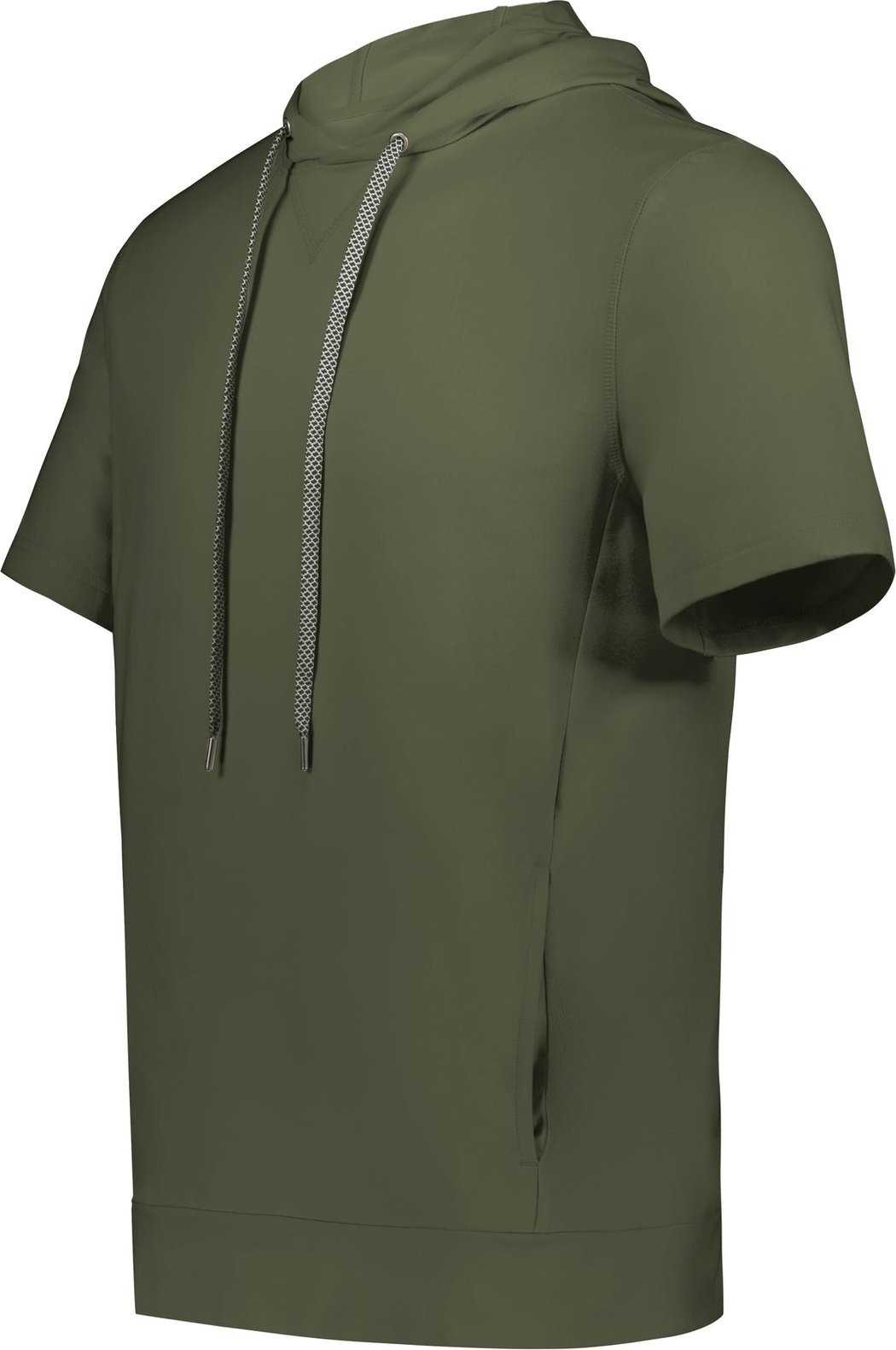Holloway 222505 Ventura Soft Knit Short Sleeve Hoodie - Olive - HIT a Double