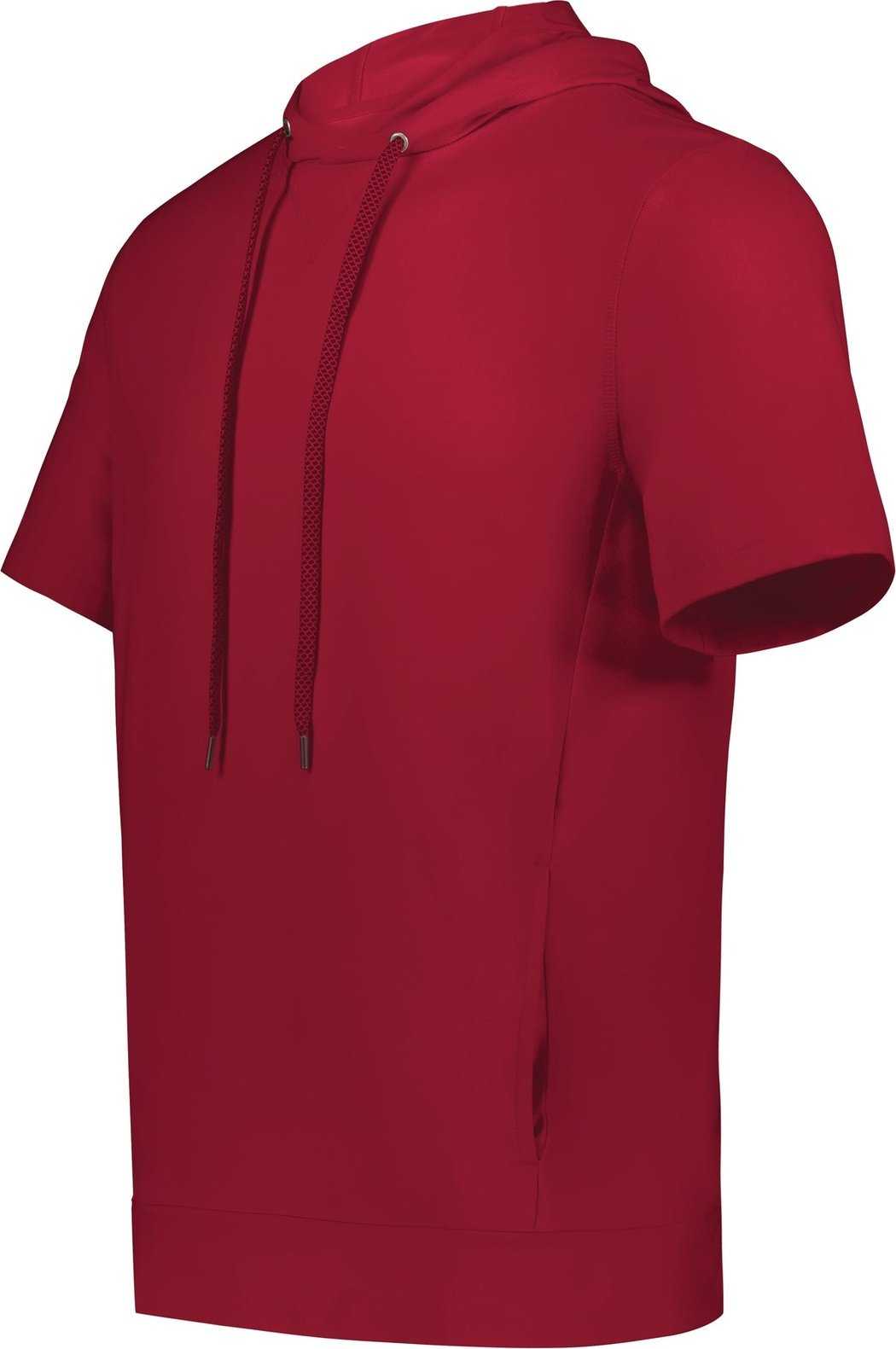 Holloway 222505 Ventura Soft Knit Short Sleeve Hoodie - Scarlet - HIT a Double