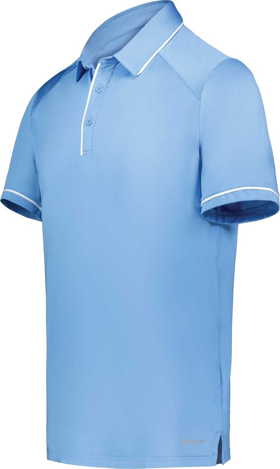Holloway 222518 Coolcore Performance Polo - Columbia Blue White - HIT a Double