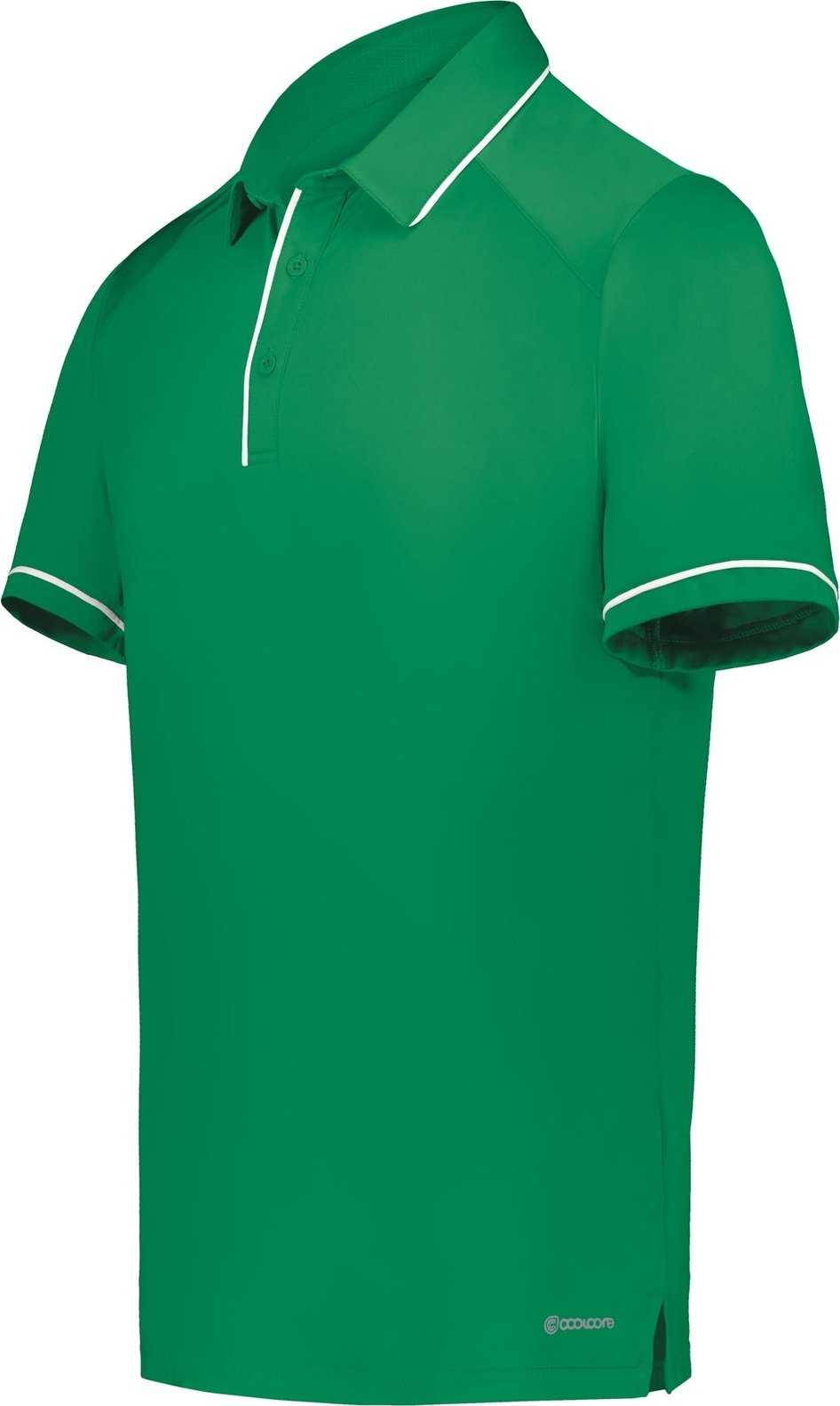 Holloway 222518 Coolcore Performance Polo - Kelly White - HIT a Double
