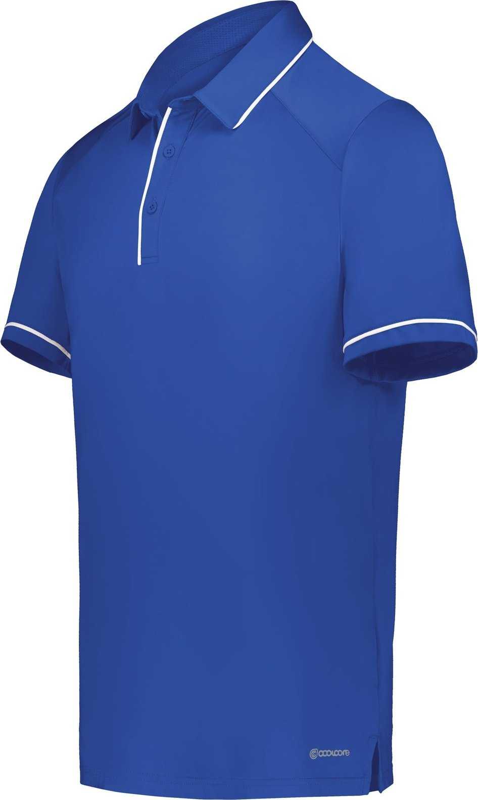 Holloway 222518 Coolcore Performance Polo - Royal White - HIT a Double