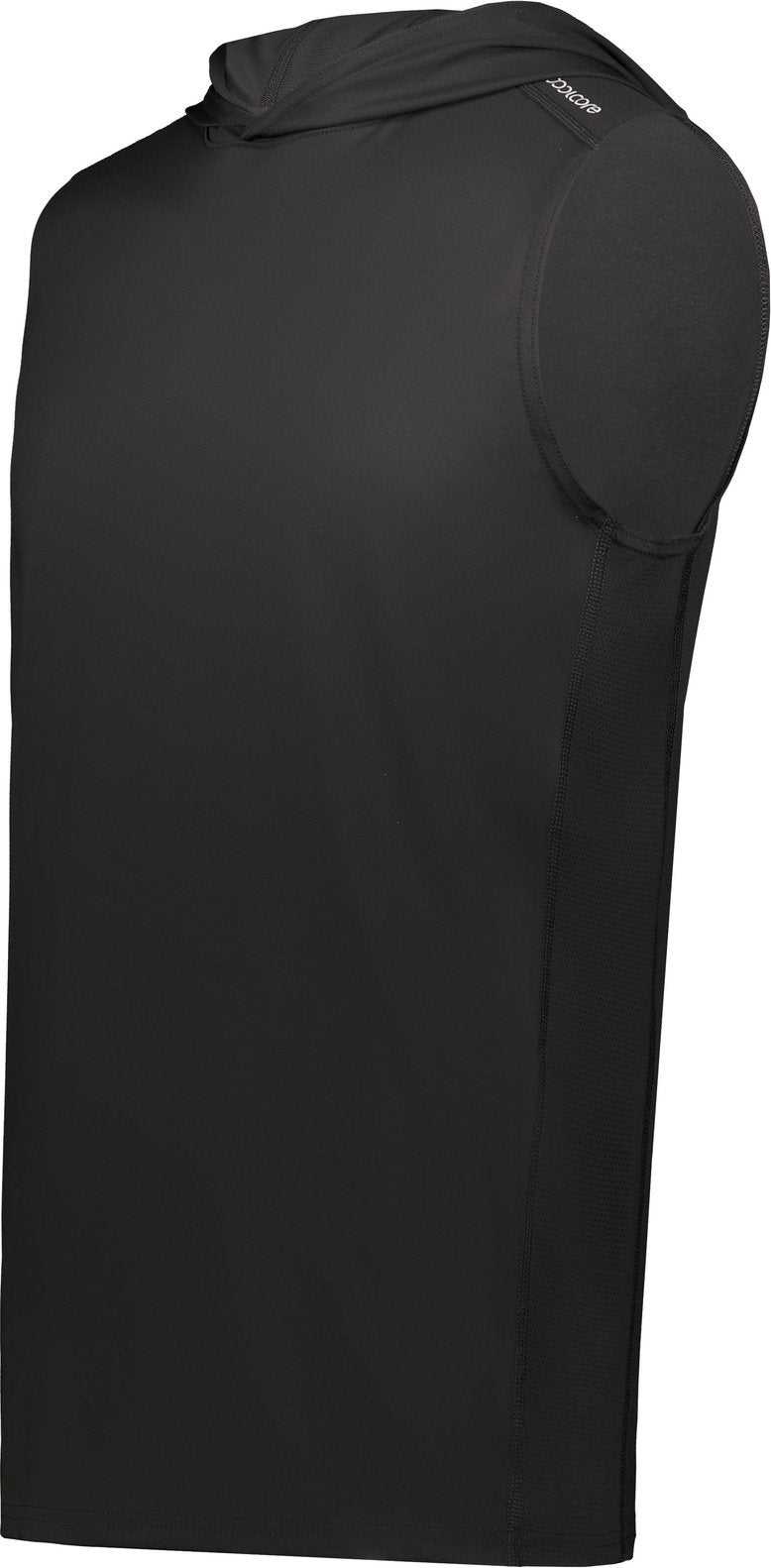 Holloway 222590 Coolcore Sleeveless Hoodie - Black - HIT a Double