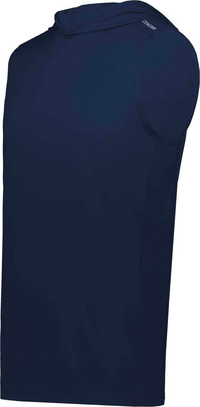 Holloway 222590 Coolcore Sleeveless Hoodie - Navy - HIT a Double