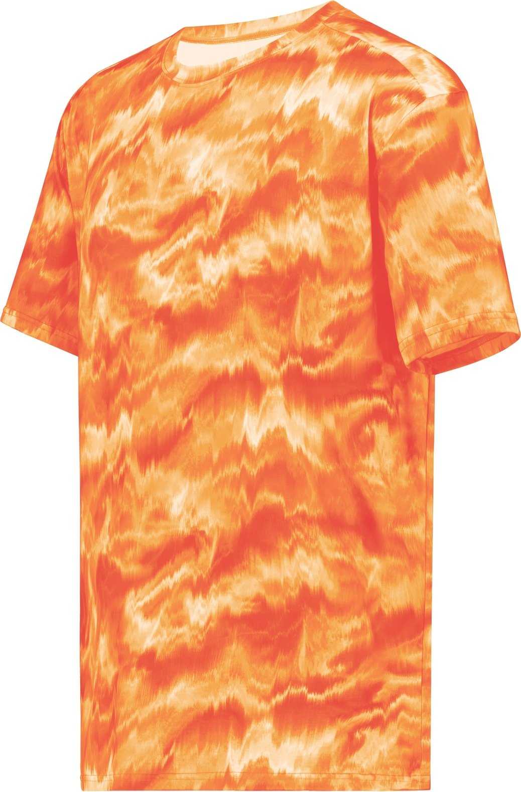 Holloway 222596 Stock Cotton Touch Poly Tee - Shockwave Orange - HIT a Double