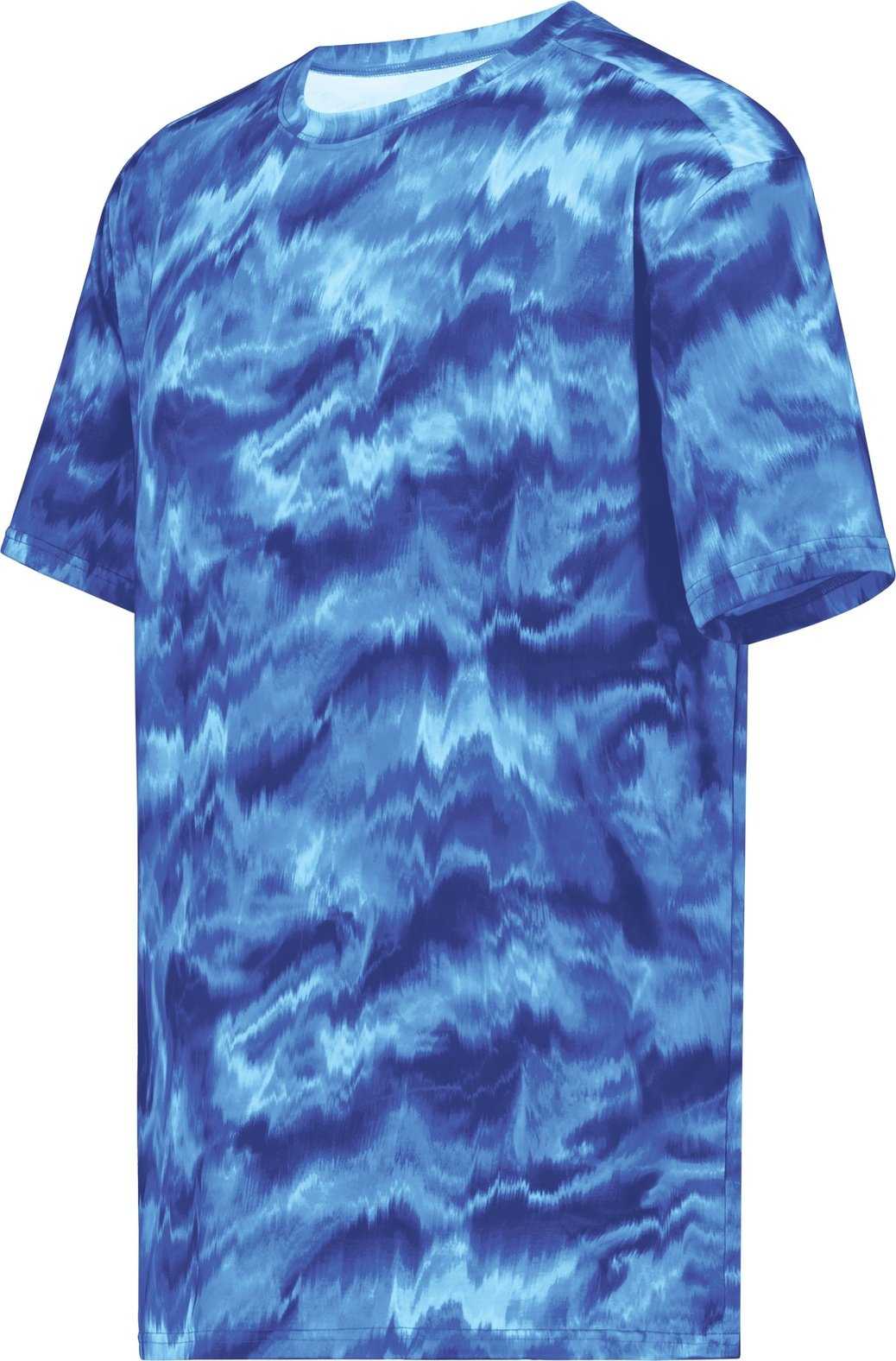 Holloway 222696 Youth Stock Cotton Touch Poly Tee - Shockwave Royal - HIT a Double