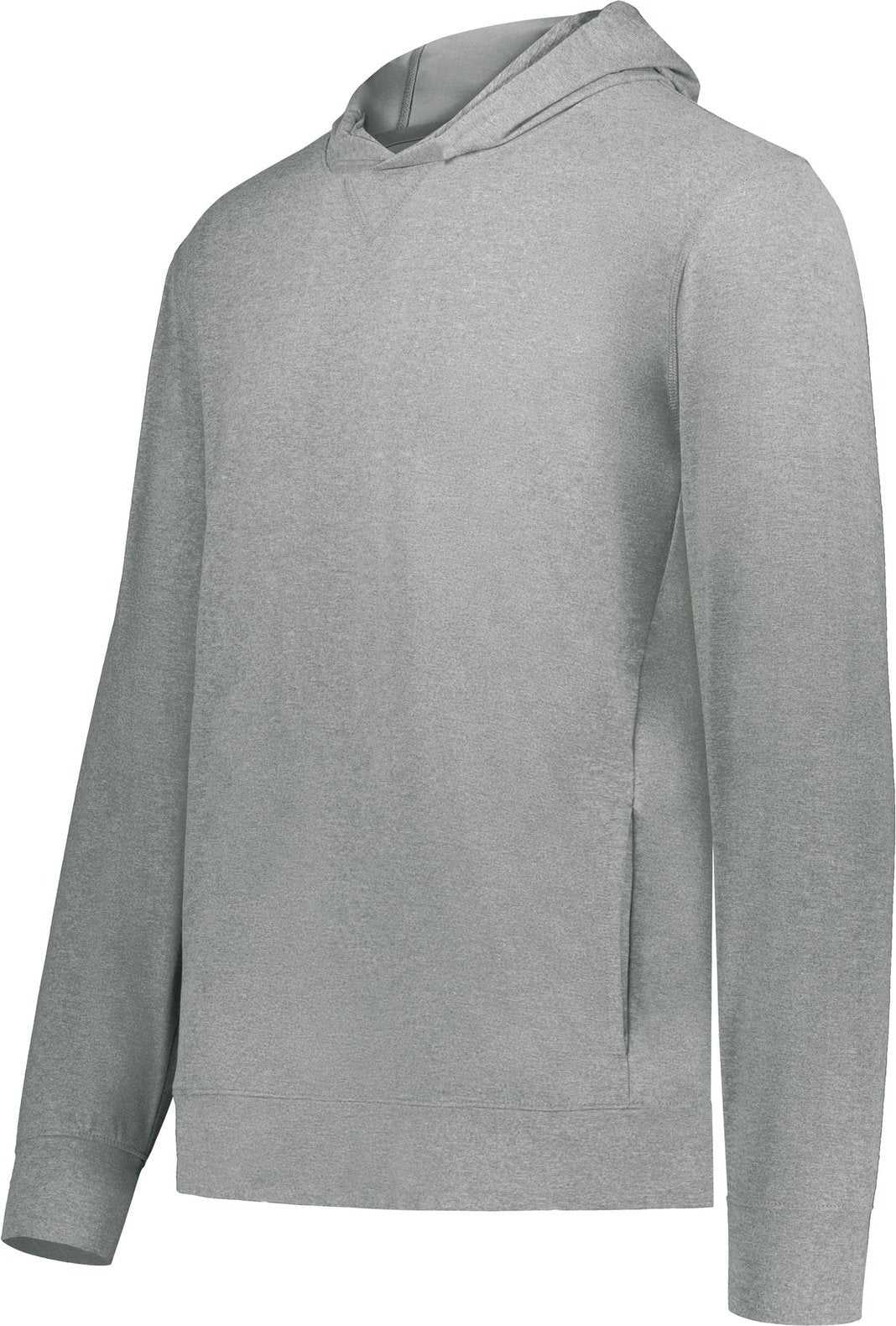 Holloway 222698 Youth Ventura Soft Knit Hoodie - Grey Heather - HIT a Double