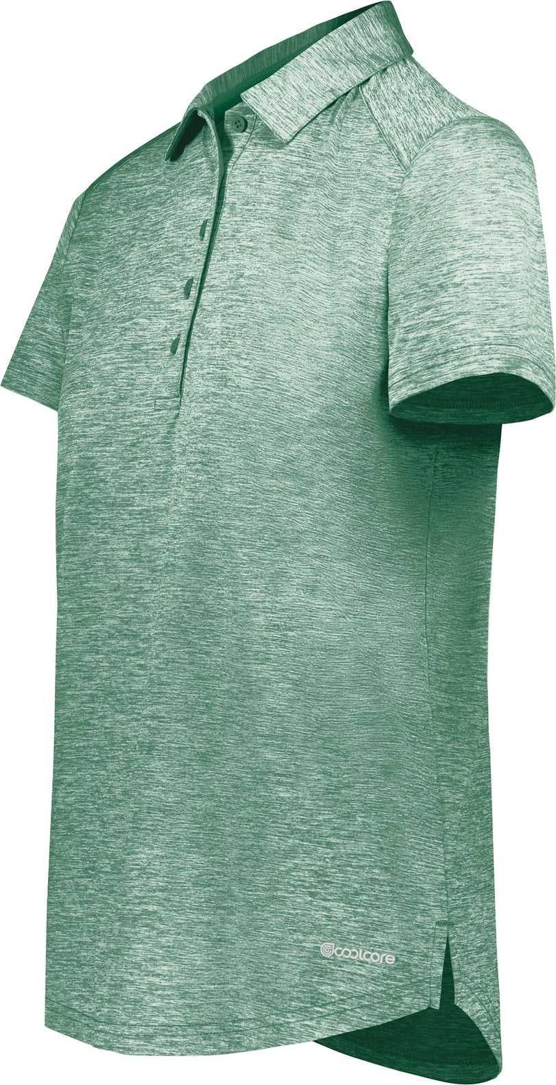 Holloway 222772 Ladies Electrify Coolcore Polo - Dark Green Heather - HIT a Double