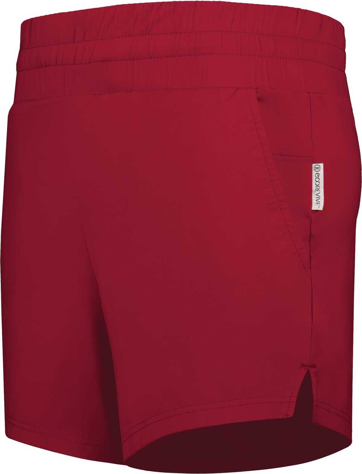 Holloway 223704 Ladies Ventura Soft Knit Shorts - Scarlet - HIT a Double