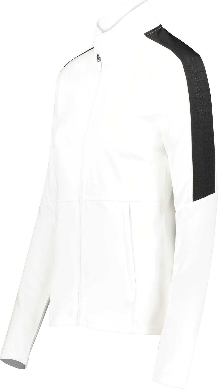 Holloway 223730 Ladies Crosstown Jacket - White Black - HIT a Double