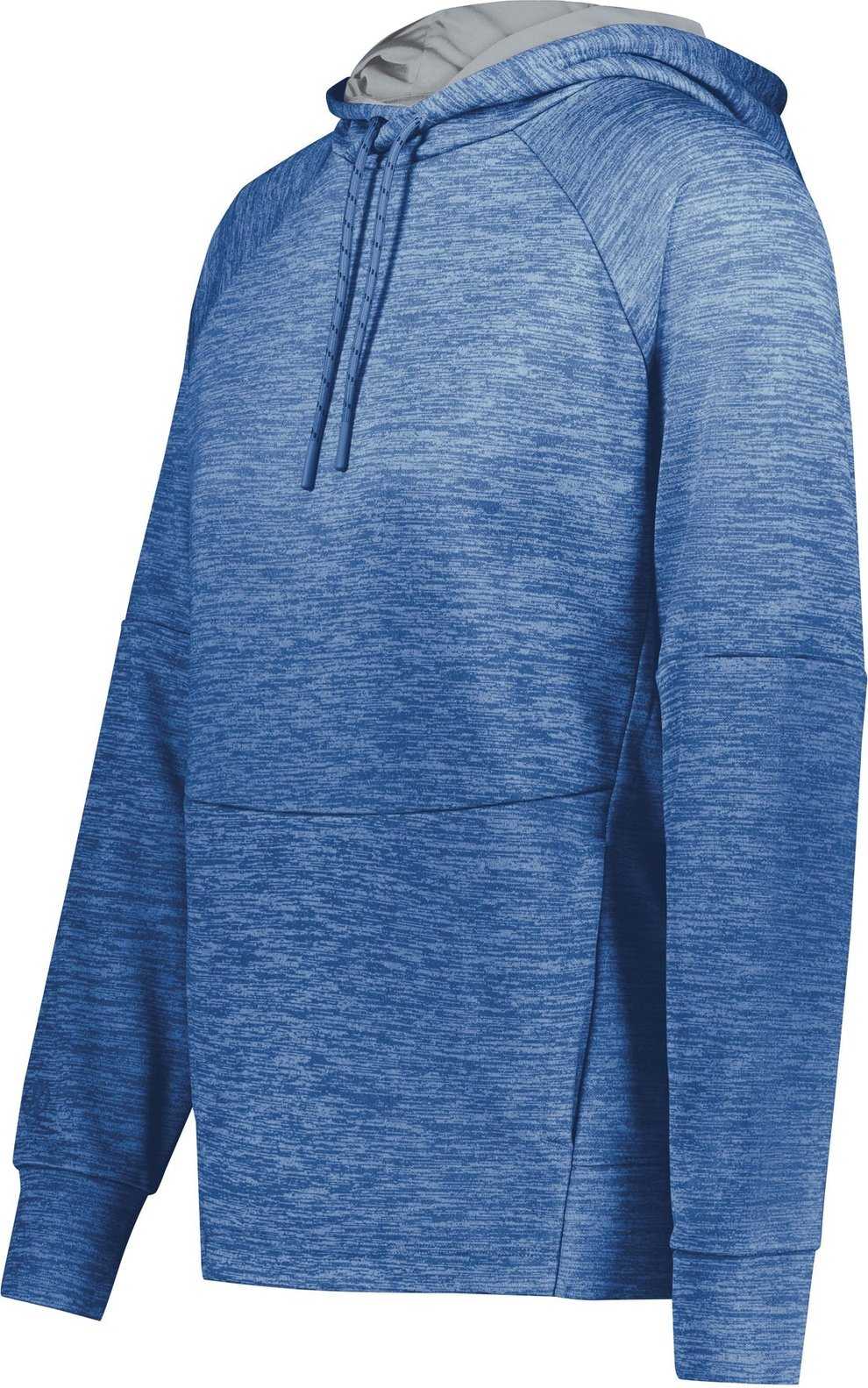 Holloway 223780 Ladies All Pro Performance Fleece Hoodie - Royal Heather Silver - HIT a Double