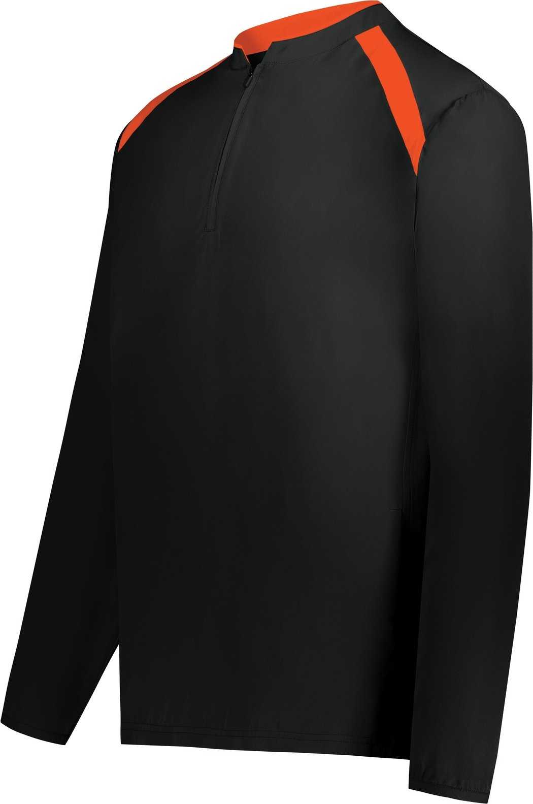 Holloway 229595 Clubhouse Pullover - Black Orange - HIT a Double