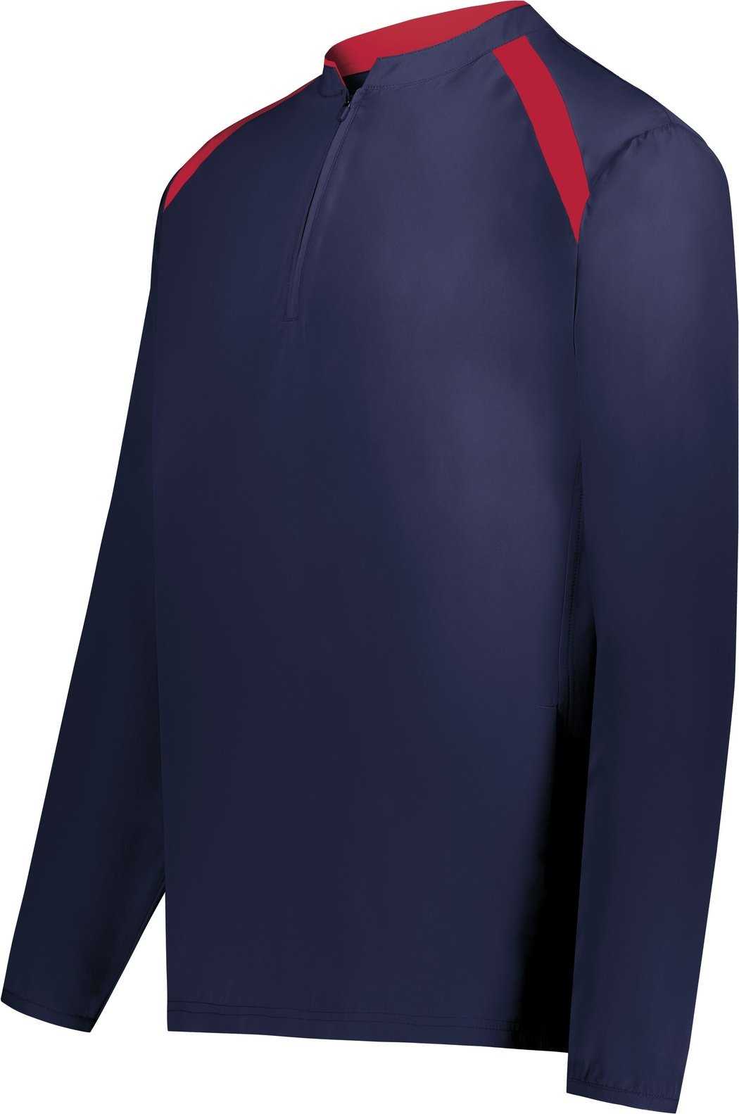 Holloway 229595 Clubhouse Pullover - Navy Scarlet - HIT a Double