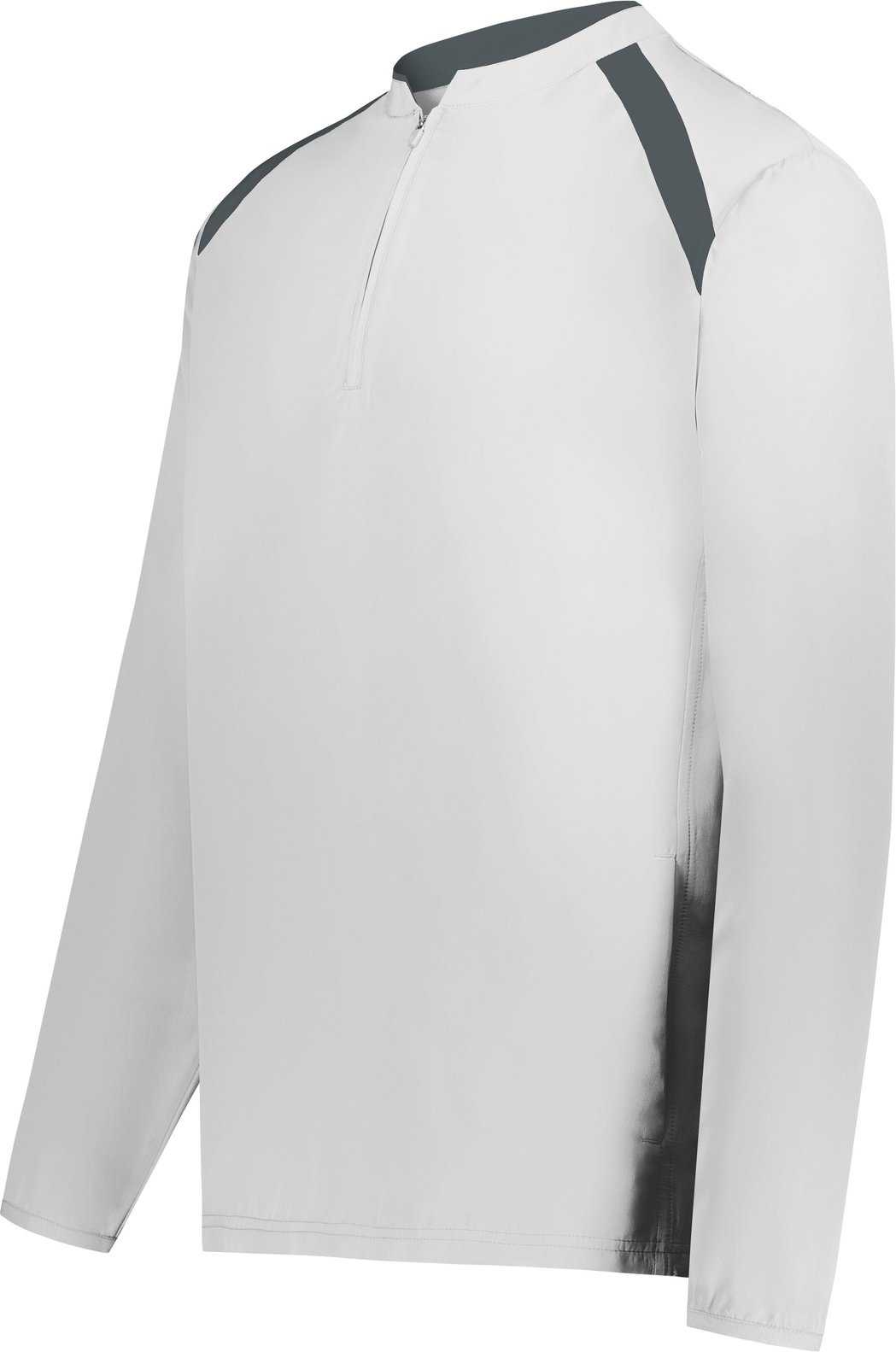 Holloway 229695 Youth Clubhouse Pullover - White Graphite - HIT a Double