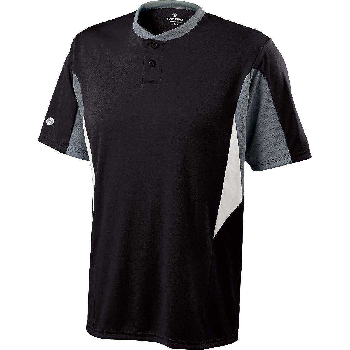 Holloway 221016 Rocket Jersey - Black Blue Gray White - HIT a Double