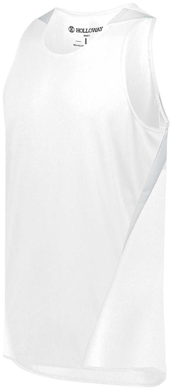 Holloway 221035 Pr Max Track Jersey - White White - HIT a Double