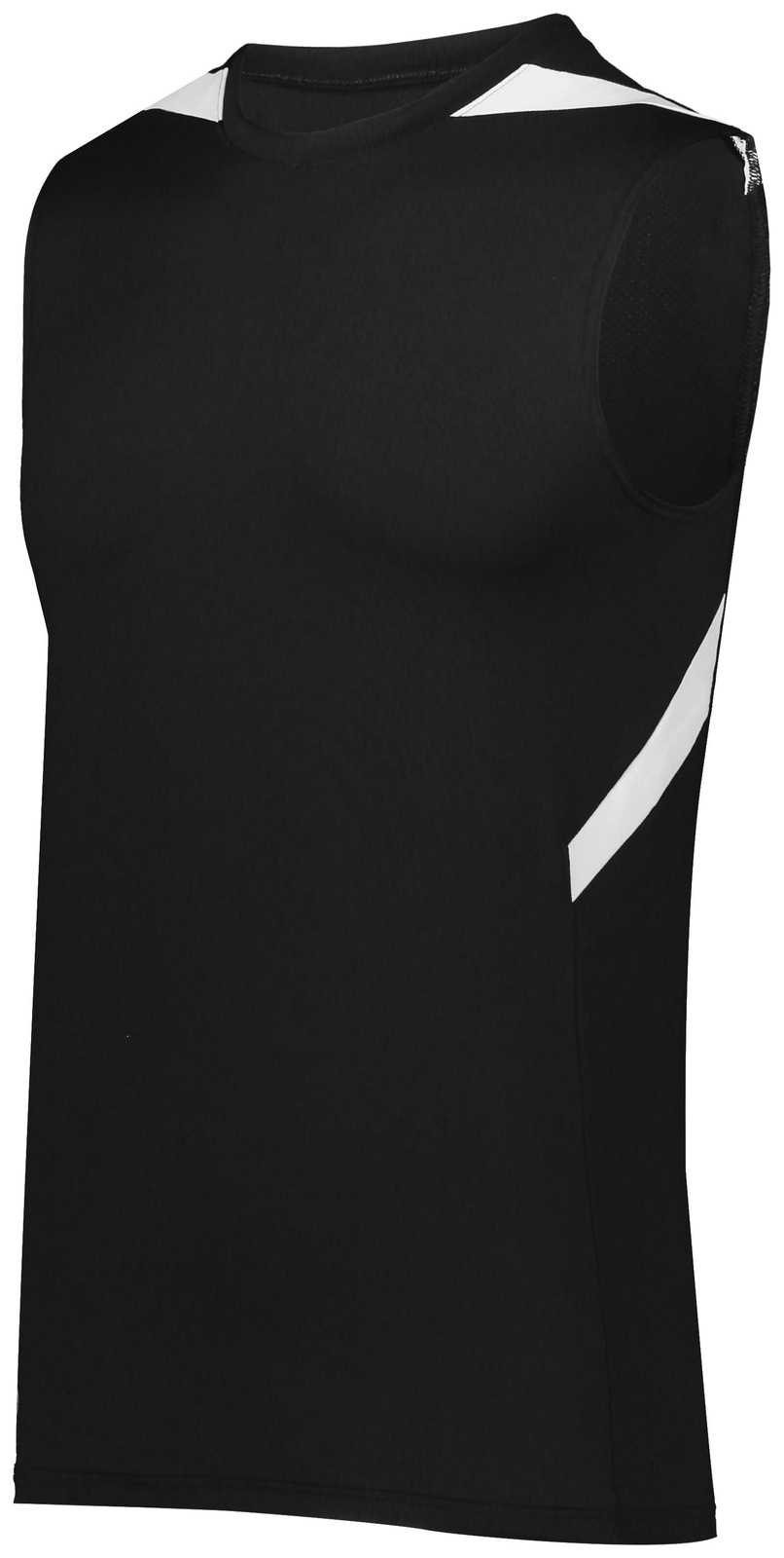 Holloway 221037 Pr Max Compression Jersey - Black White - HIT a Double