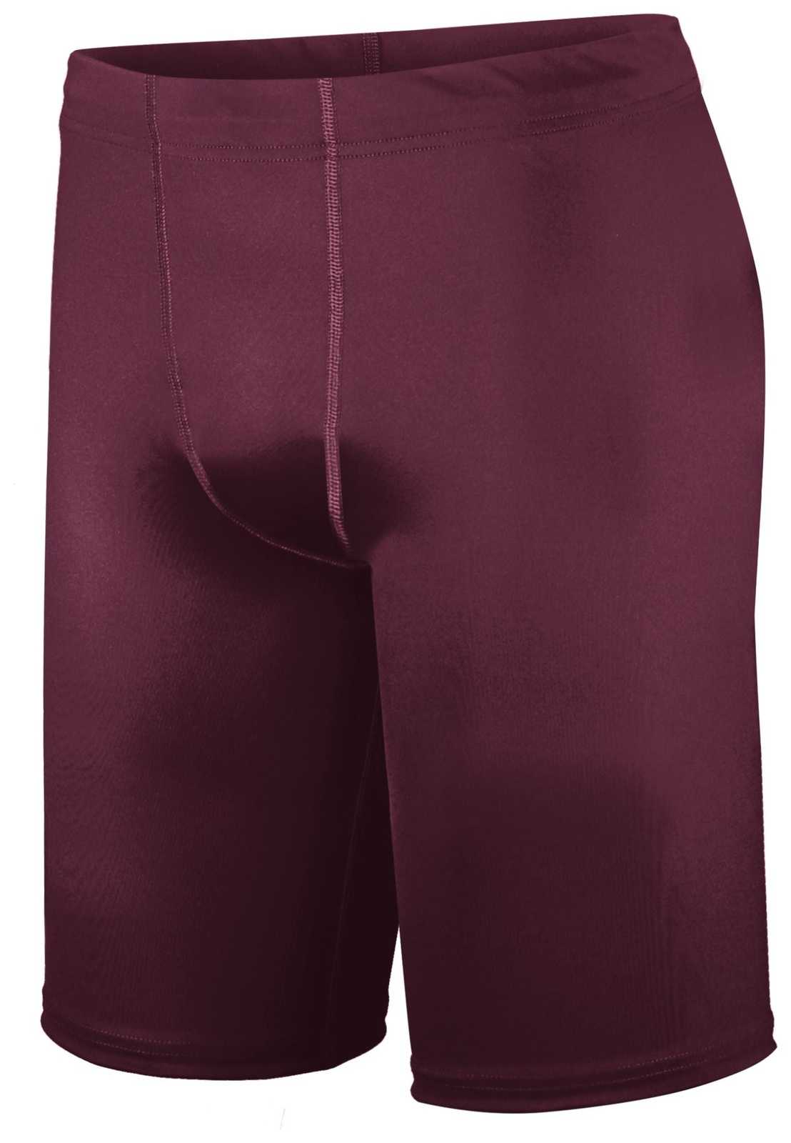 Holloway 221038 Pr Max Compression Shorts - Maroon - HIT a Double