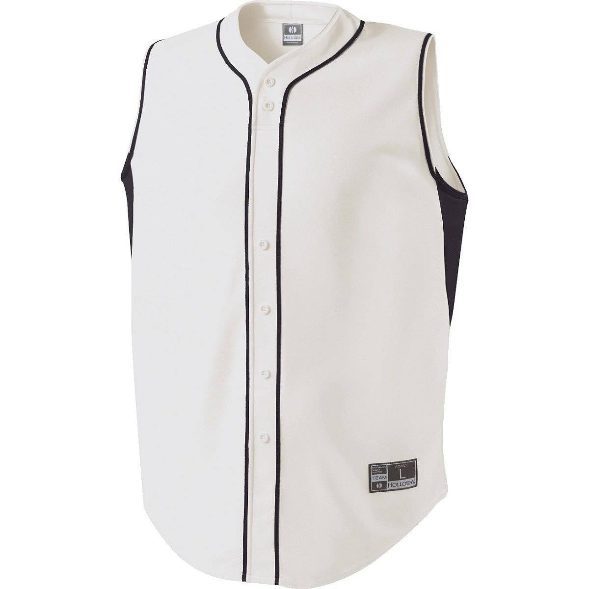 Holloway 221212 Youth Fierce Jersey - White Black - HIT a Double