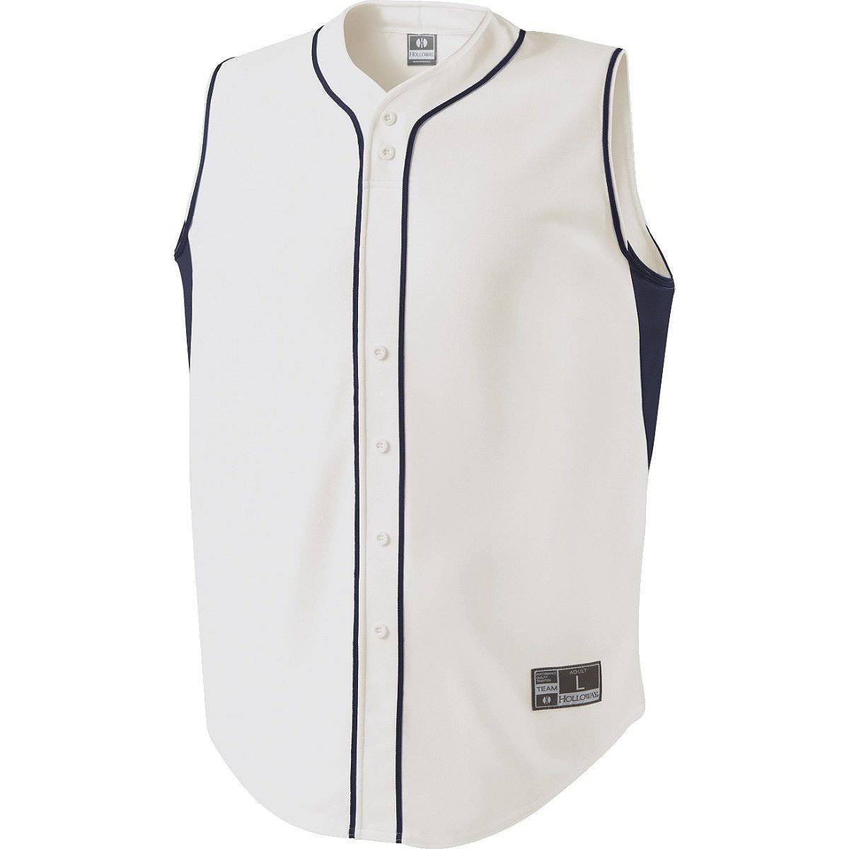 Holloway 221212 Youth Fierce Jersey - White Navy - HIT a Double