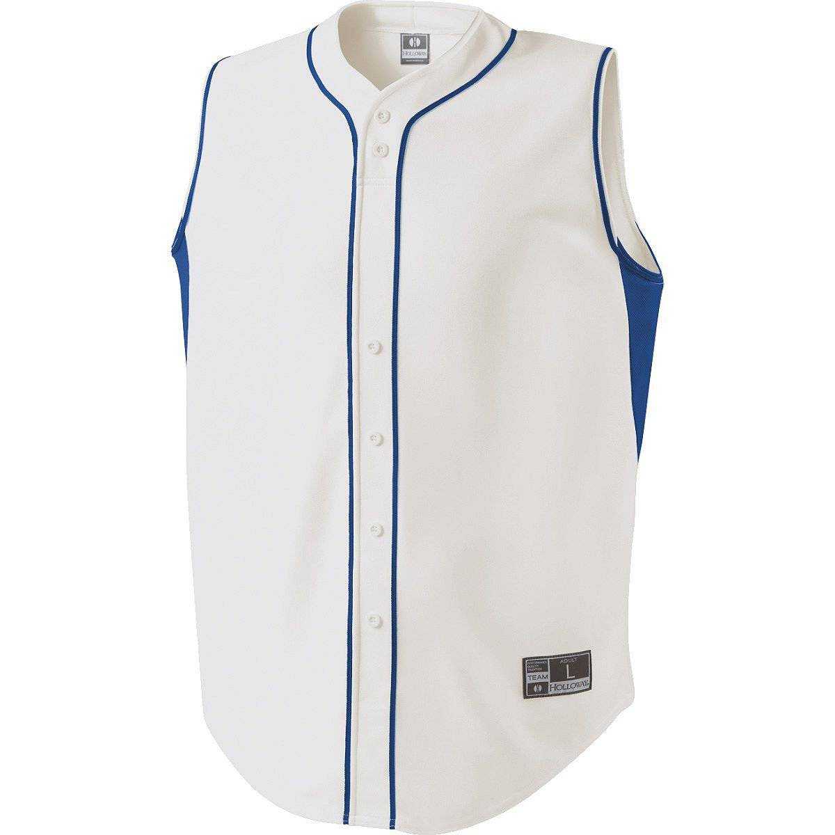 Holloway 221212 Youth Fierce Jersey - White Royal - HIT a Double