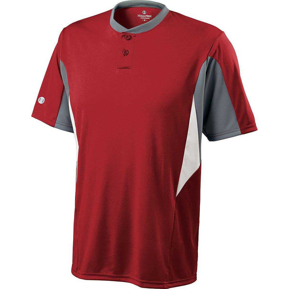 Holloway 221216 Youth Rocket Jersey - Scarlet Blue Gray White - HIT a Double