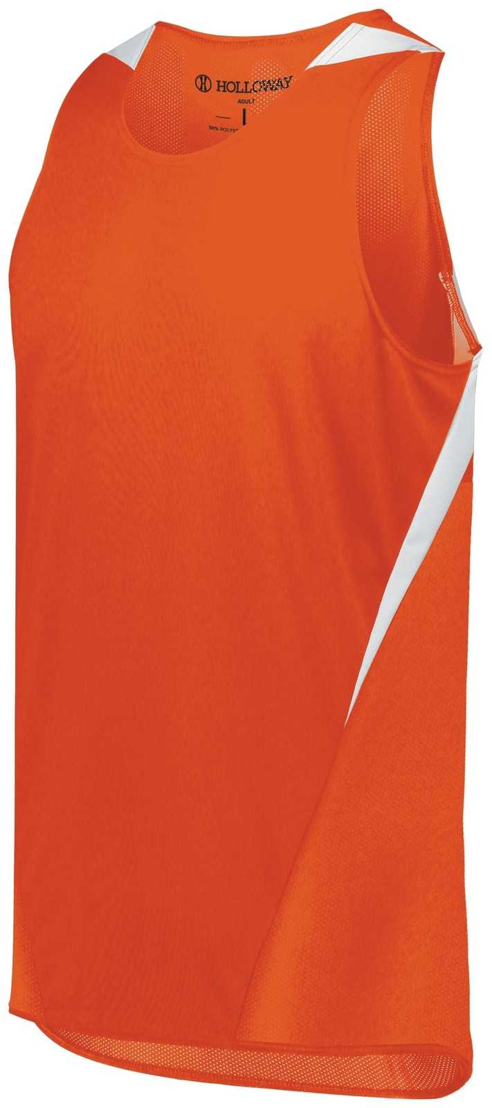 Holloway 221235 Youth Pr Max Track Jersey - Orange White - HIT a Double