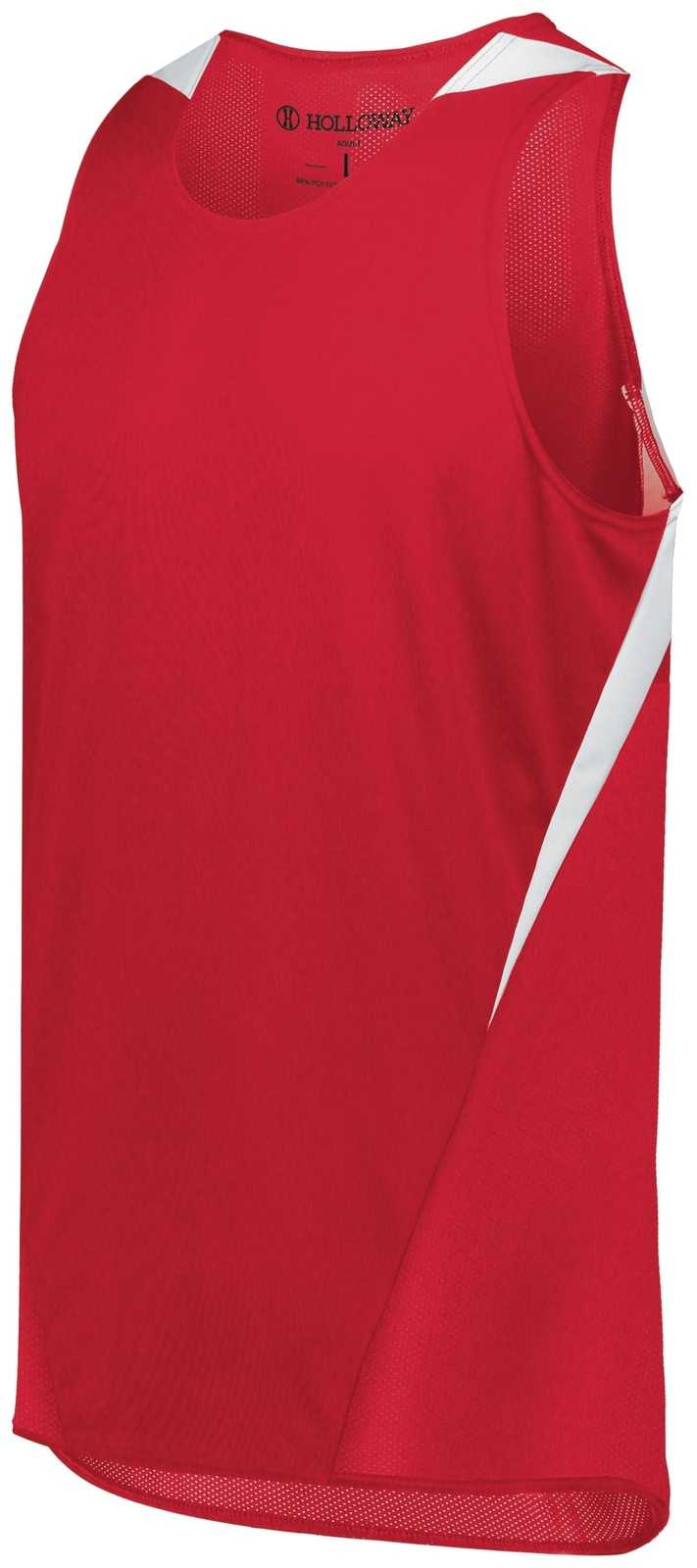Holloway 221235 Youth Pr Max Track Jersey - Scarlet White - HIT a Double