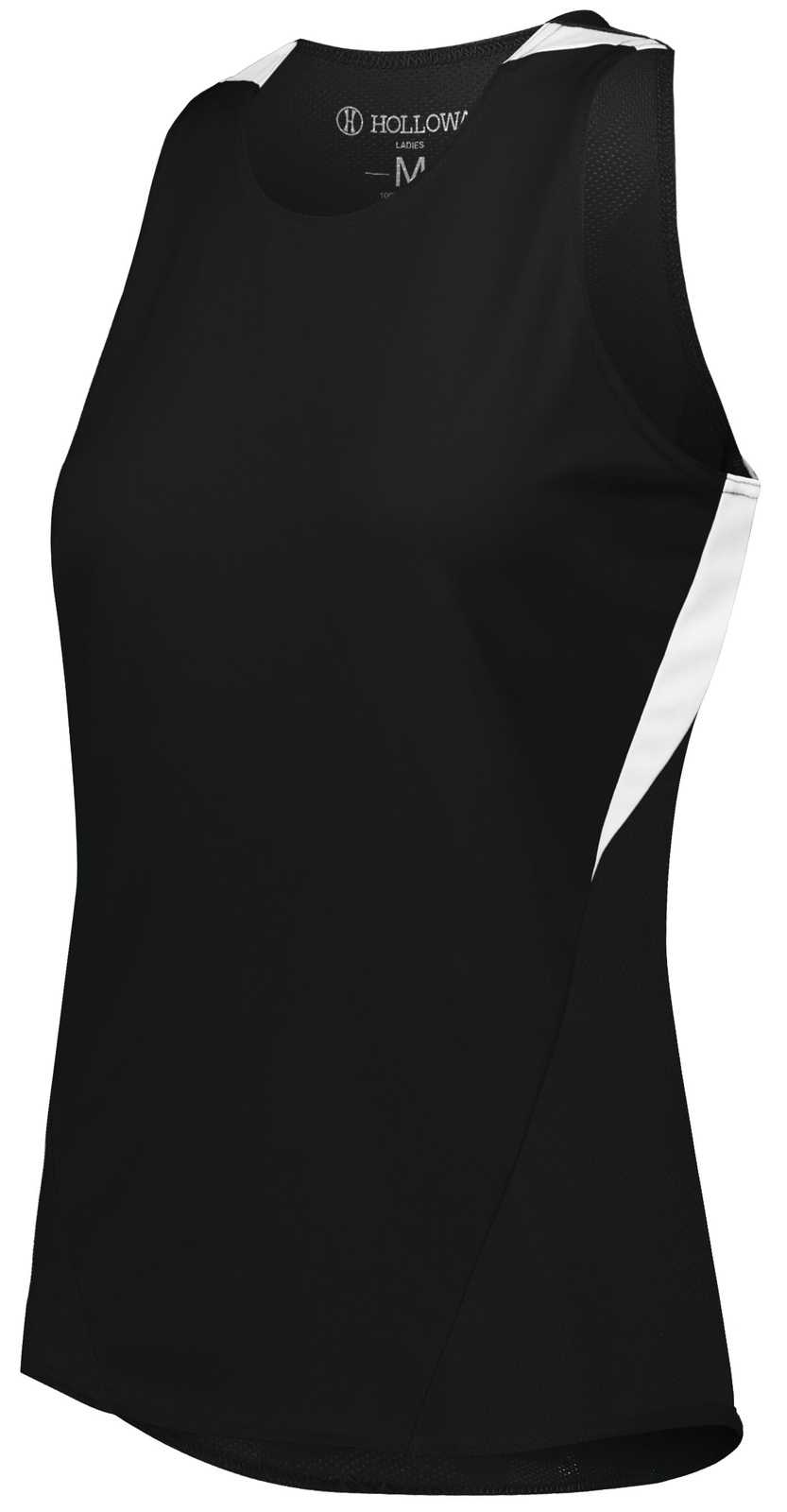 Holloway 221335 Ladies Pr Max Track Jersey - Black White - HIT a Double