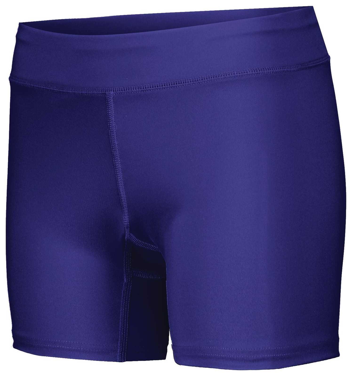 Holloway 221338 Ladies Pr Max Compression Shorts - Purple - HIT a Double