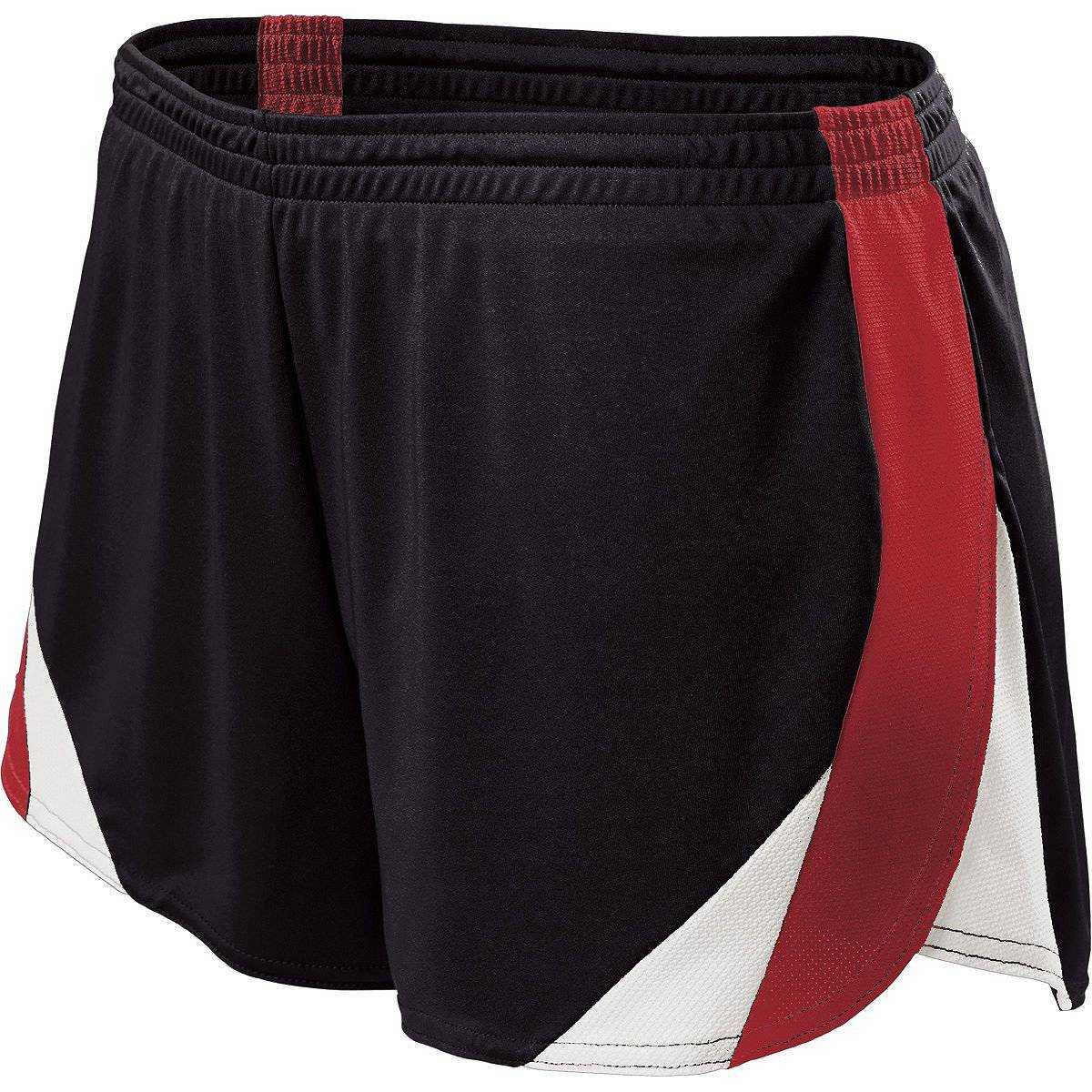 Holloway 221341 Ladies Approach Short - Black Scarlet White - HIT a Double