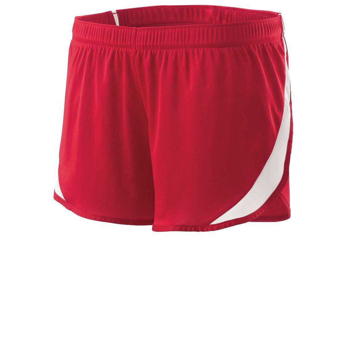 Holloway 221347 Ladies Lead Short - Scarlet White - HIT a Double - 1