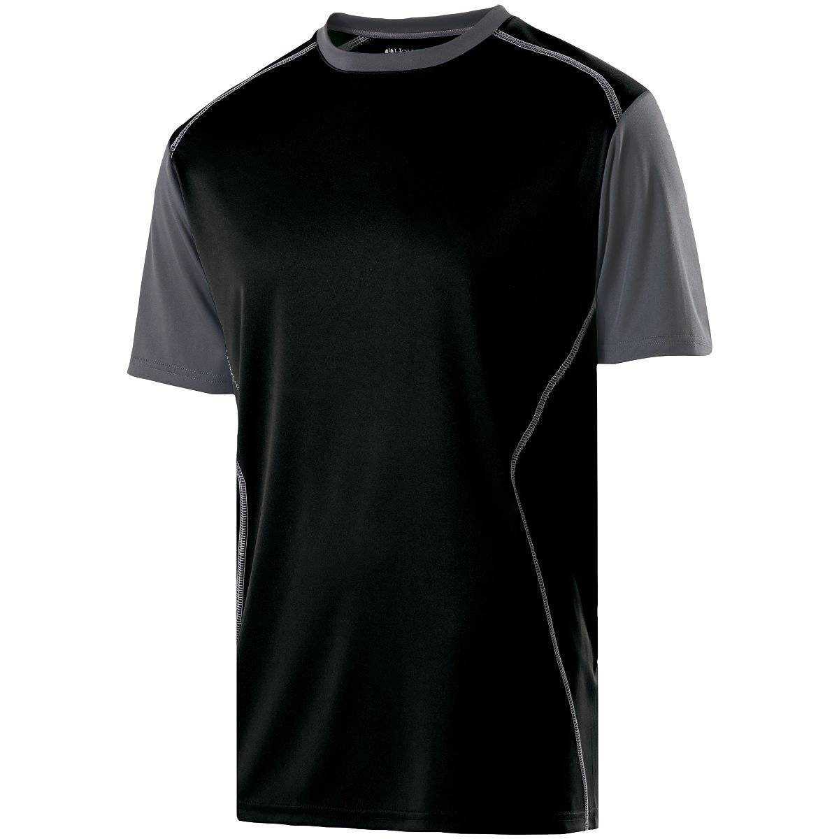 Holloway 222201 Youth Piston Shirt - Black Carbon - HIT a Double
