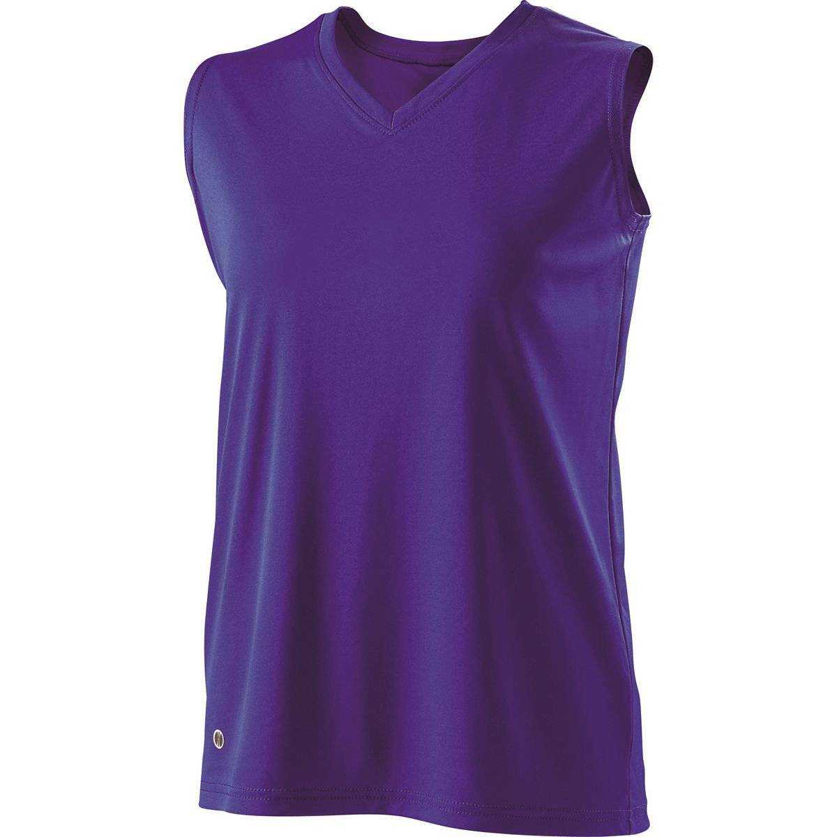 Holloway 222253 Girls Flex Shirt - Purple - HIT a Double