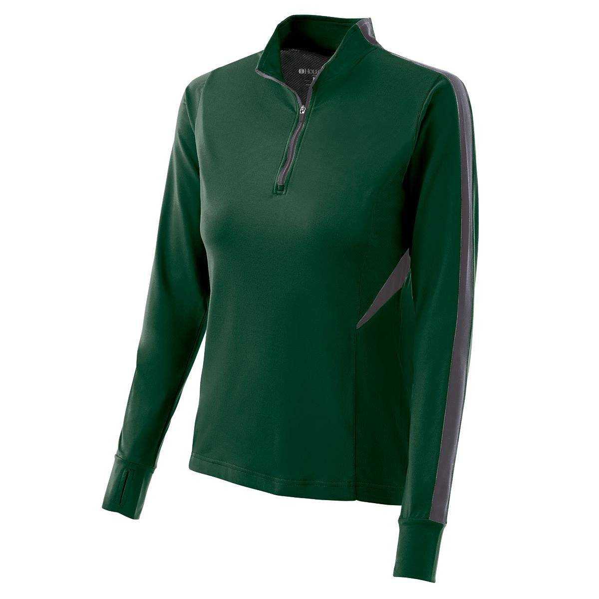 Holloway 222315 Ladies Torsion Training Top - Forest Graphite - HIT a Double