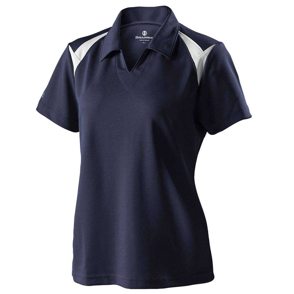 Holloway 222346 Ladies Laser Polo - Navy White - HIT a Double
