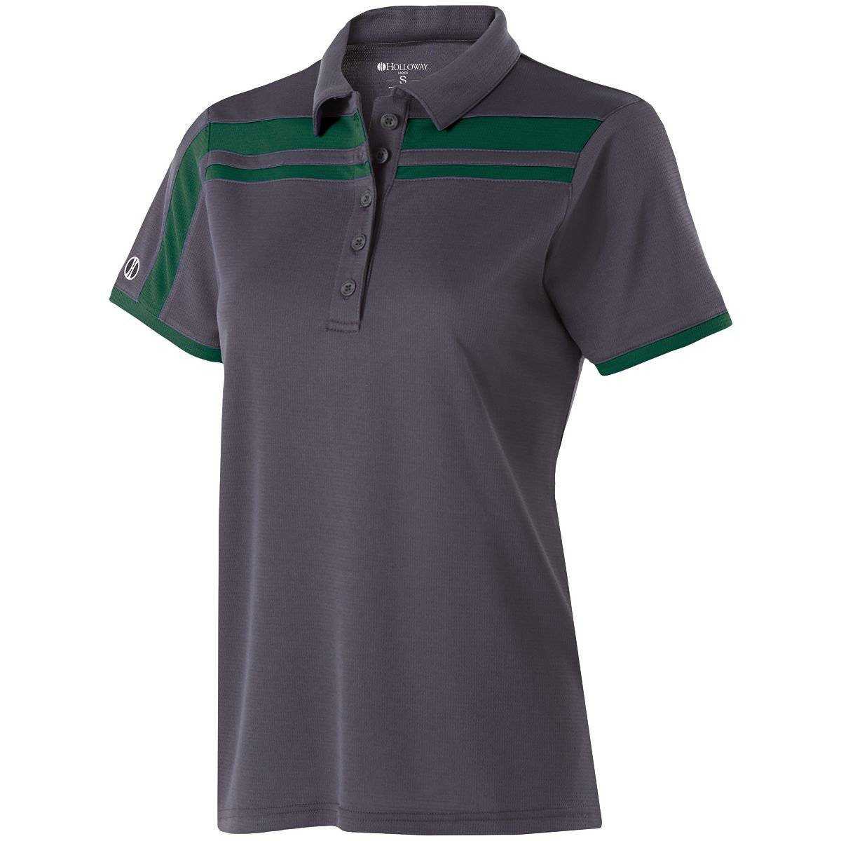 Holloway 222387 Ladies Charge Polo - Carbon Forest - HIT a Double
