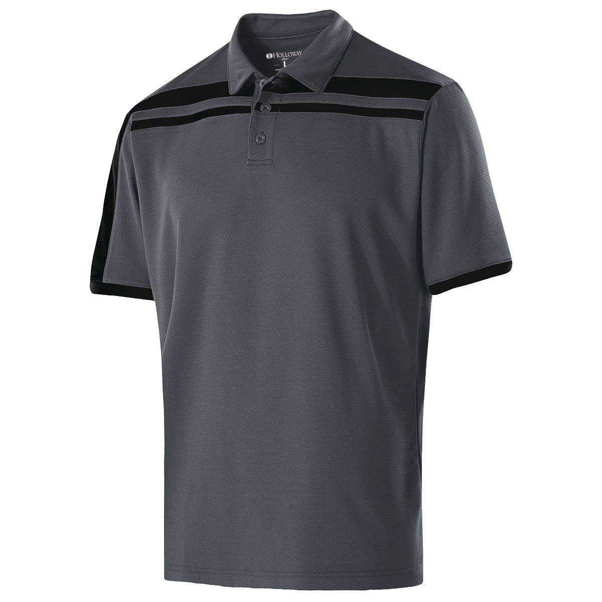 Holloway 222487 Charge Polo - Carbon Black - HIT a Double