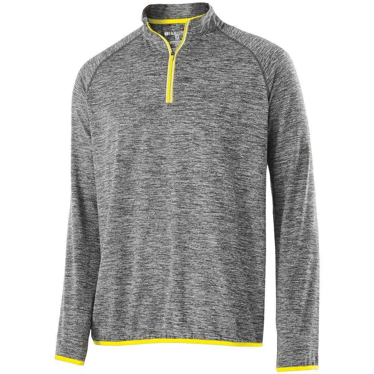 Holloway 222500 Force Training Top - Carbon Heather Bright Yellow - HIT a Double