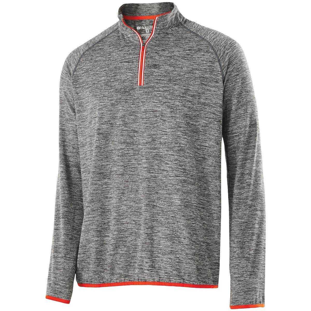 Holloway 222500 Force Training Top - Carbon Heather Orange - HIT a Double