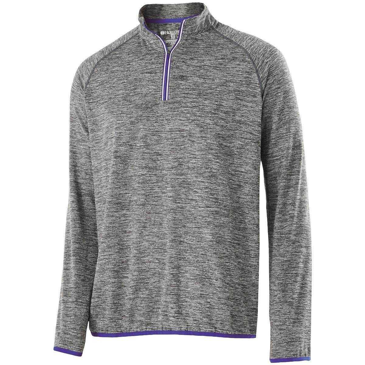 Holloway 222500 Force Training Top - Carbon Heather Purple - HIT a Double