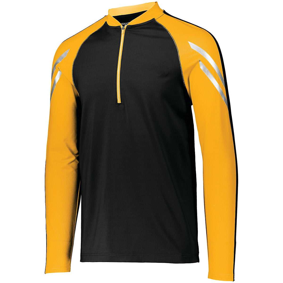 Holloway 222502 Flux 1/2 Zip Pullover - Black Light Gold - HIT a Double
