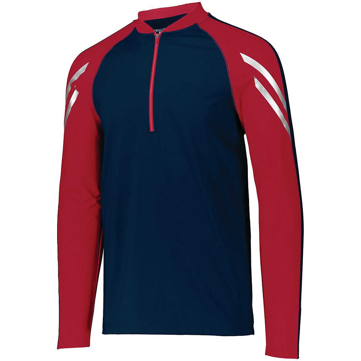 Holloway 222502 Flux 1/2 Zip Pullover - Navy Scarlet - HIT a Double