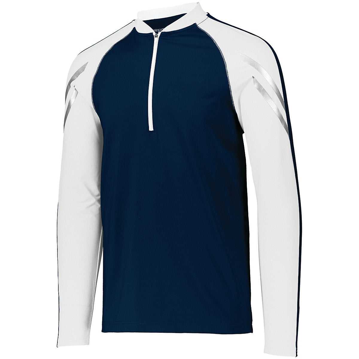 Holloway 222502 Flux 1/2 Zip Pullover - Navy White - HIT a Double