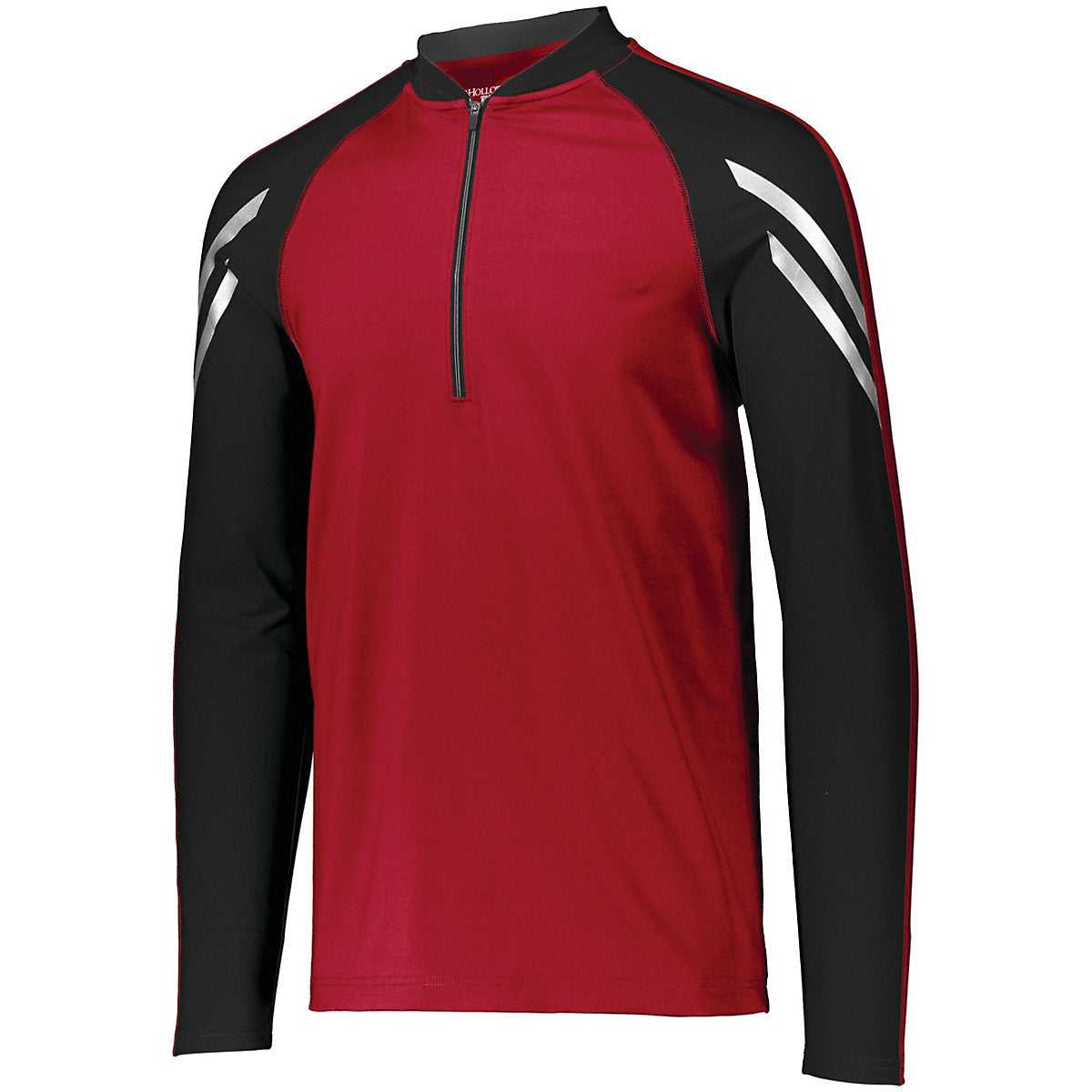 Holloway 222502 Flux 1/2 Zip Pullover - Scarlet Black - HIT a Double